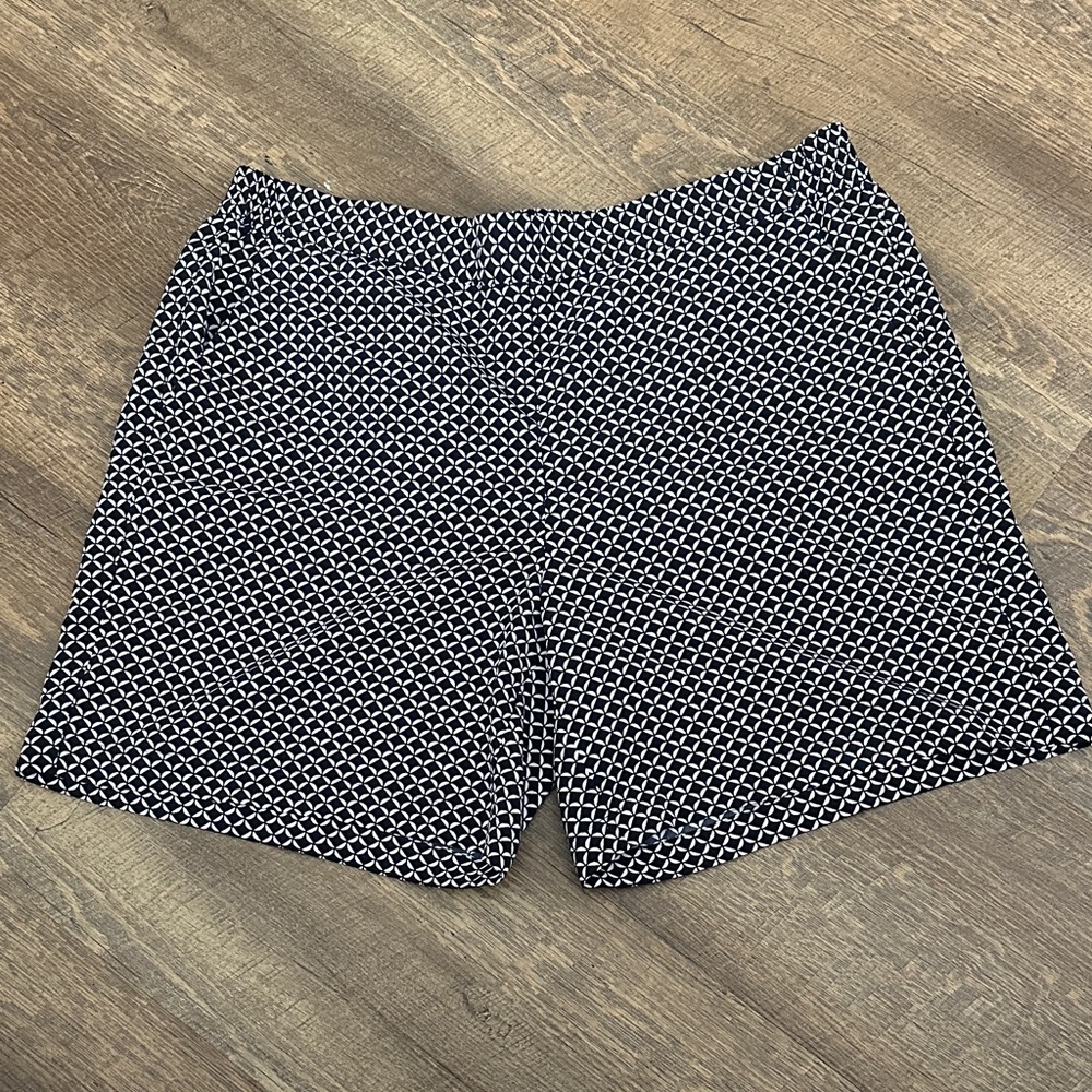 Talbot’s Black and White Patterned Shorts
